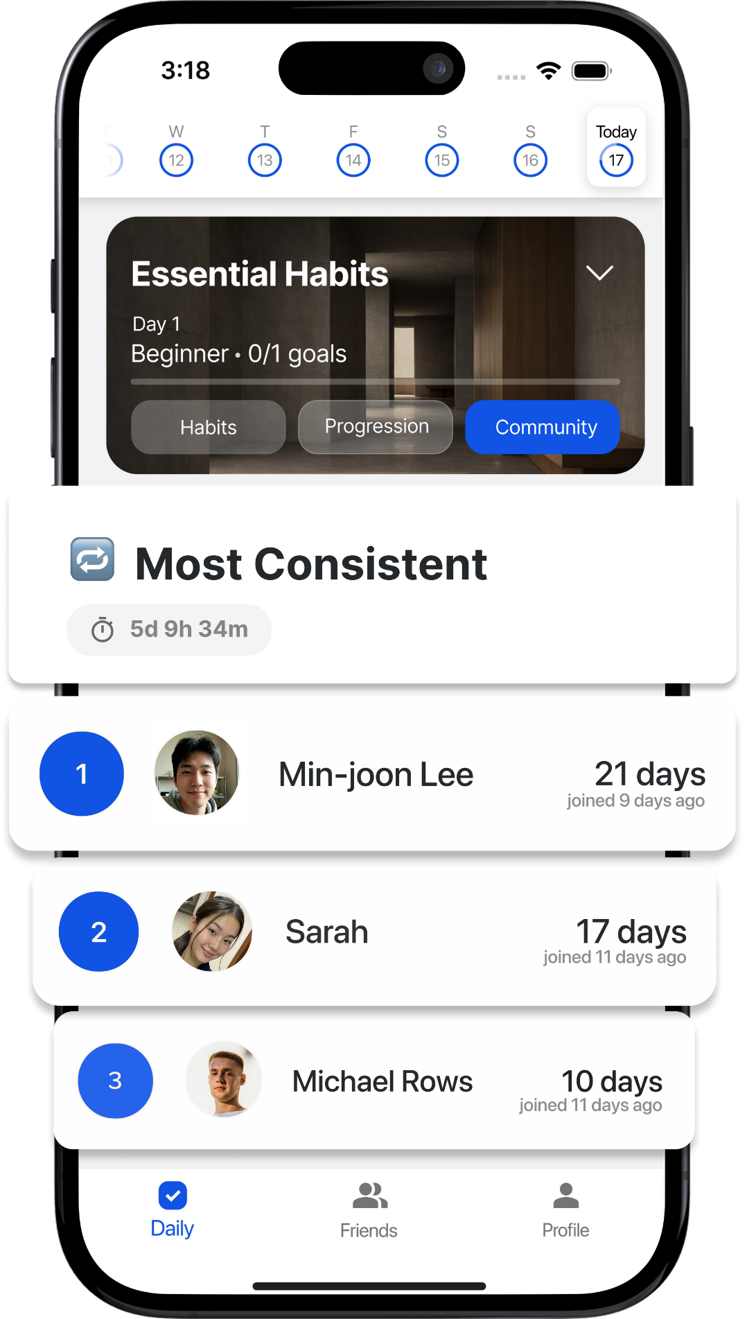 Most Consistent leaderboard